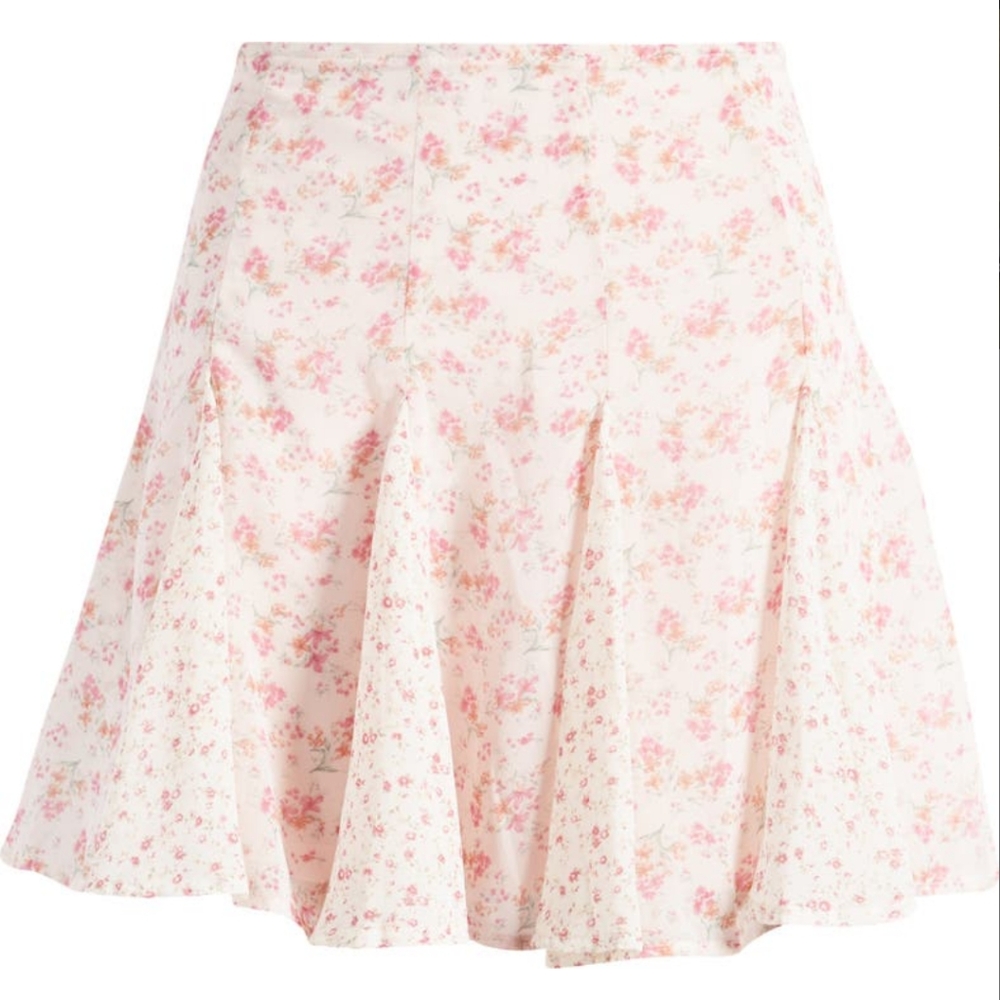 All in Favor Godet Inset Mini Skirt